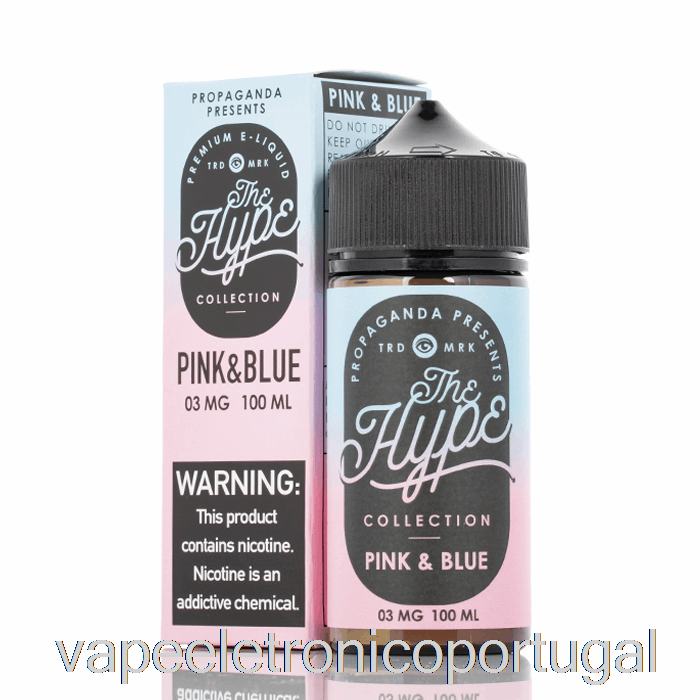 Vape Eletrônico Hype - Rosa E Azul - E-líquido De Propaganda - 100ml 0mg